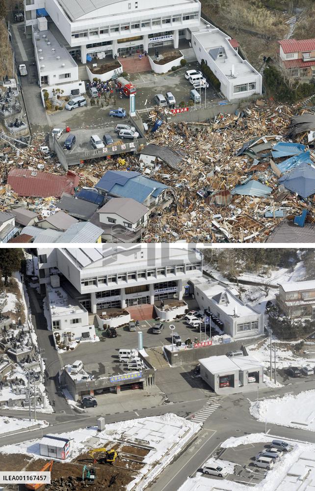 Soon after disaster, a year later