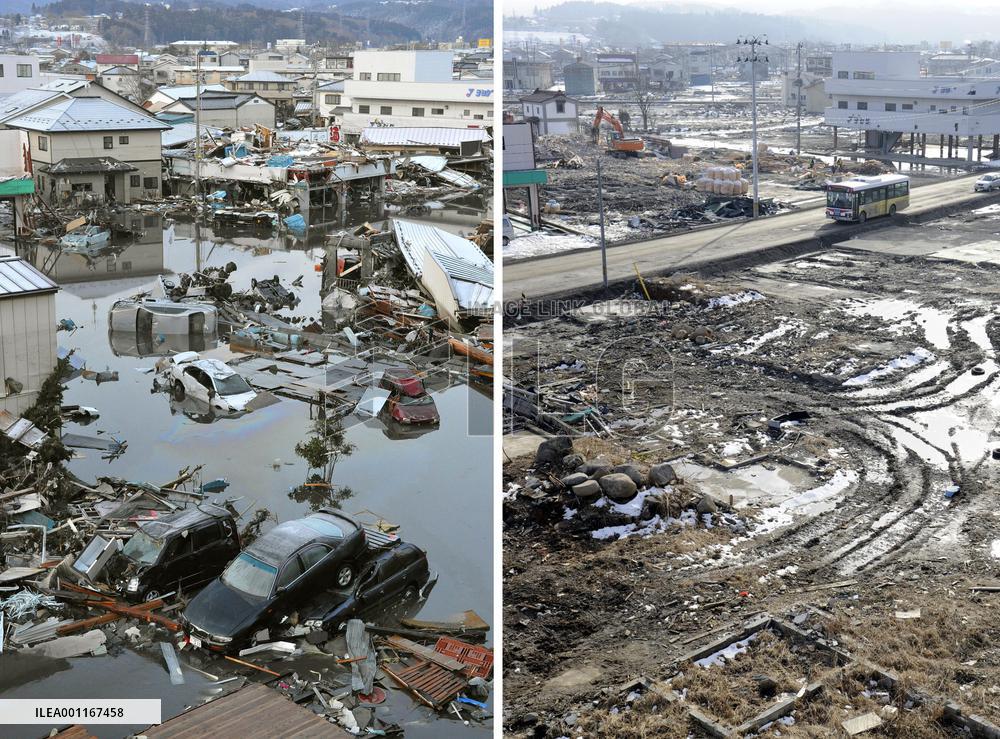 Soon after disaster, a year later