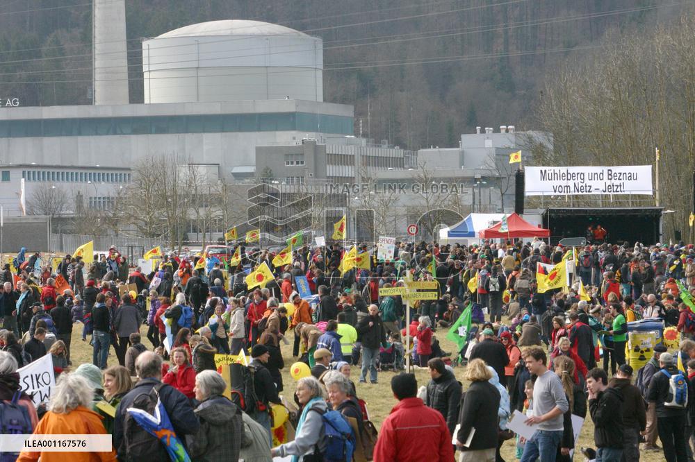 Antinuclear rally in Switzerland