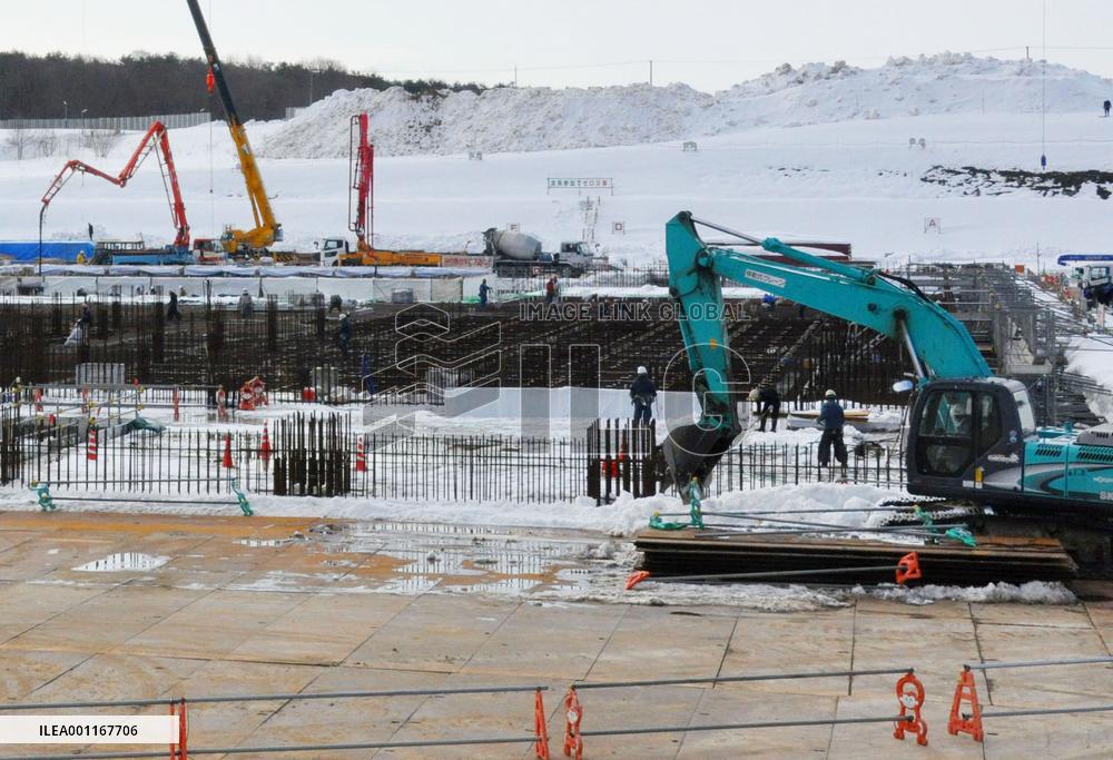 Construction resumes on nuclear fuel storage facility