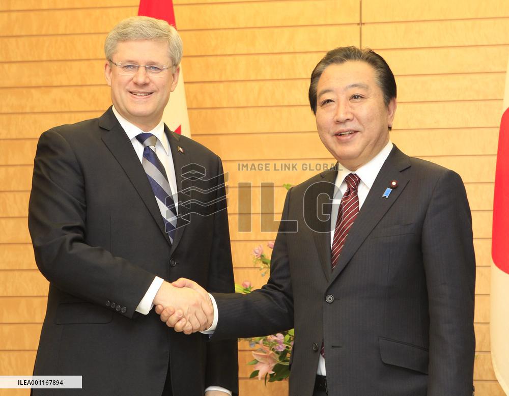 Japanese, Canadian prime ministers