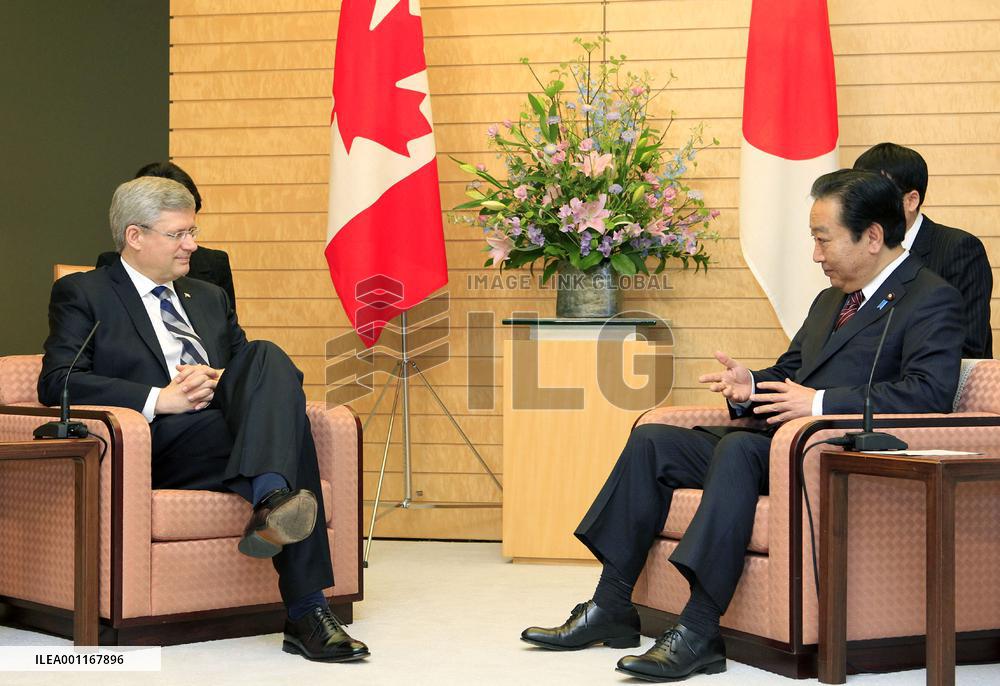 Japanese, Canadian prime ministers