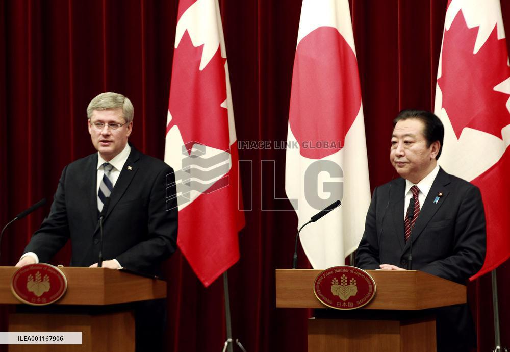 Japanese, Canadian prime ministers