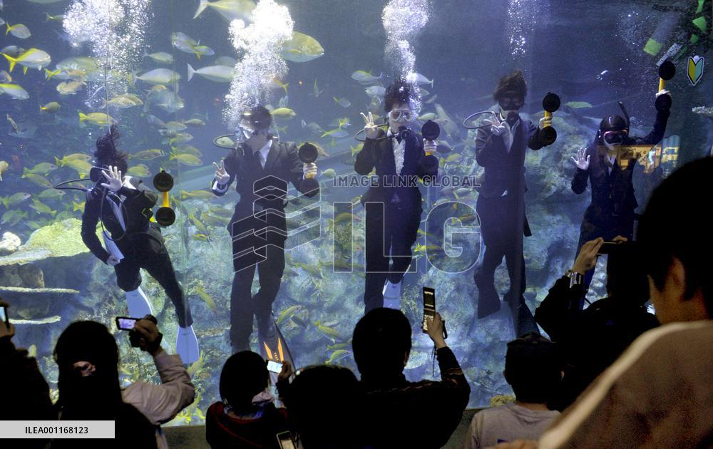 New employees take the plunge