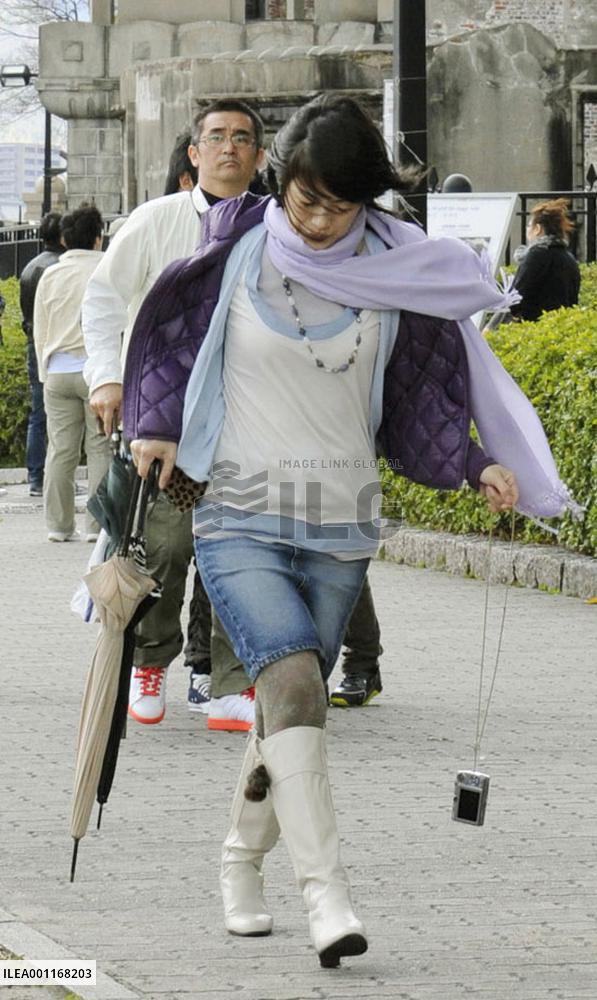 Strong winds in Japan