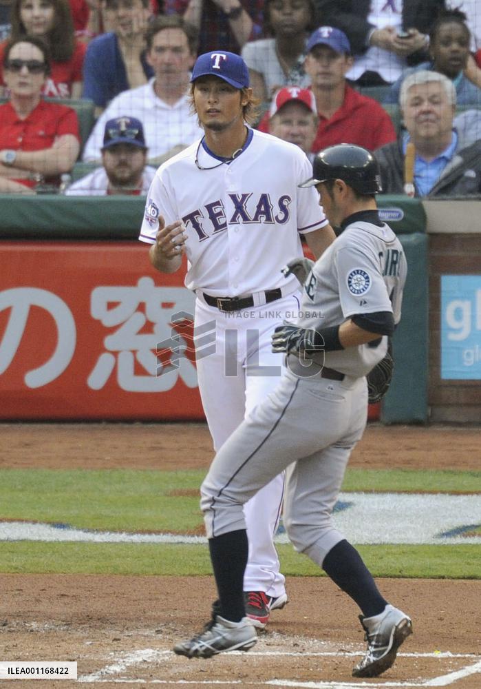 Darvish makes major league debut