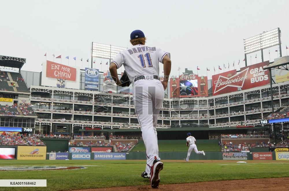Darvish makes major league debut