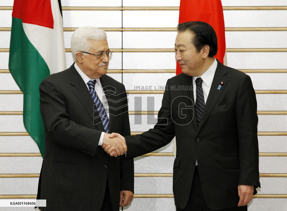 Japan PM Noda, Palestinian Pres. Abbas