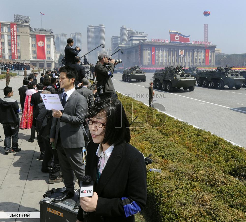 Foreign journalists in Pyongyang