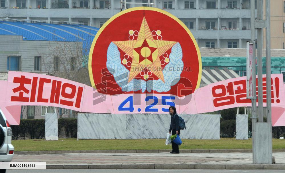 Celebrating N. Korean army's anniversary