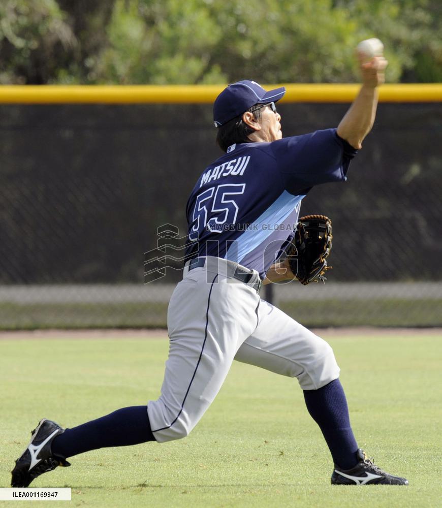 Matsui in Rays training