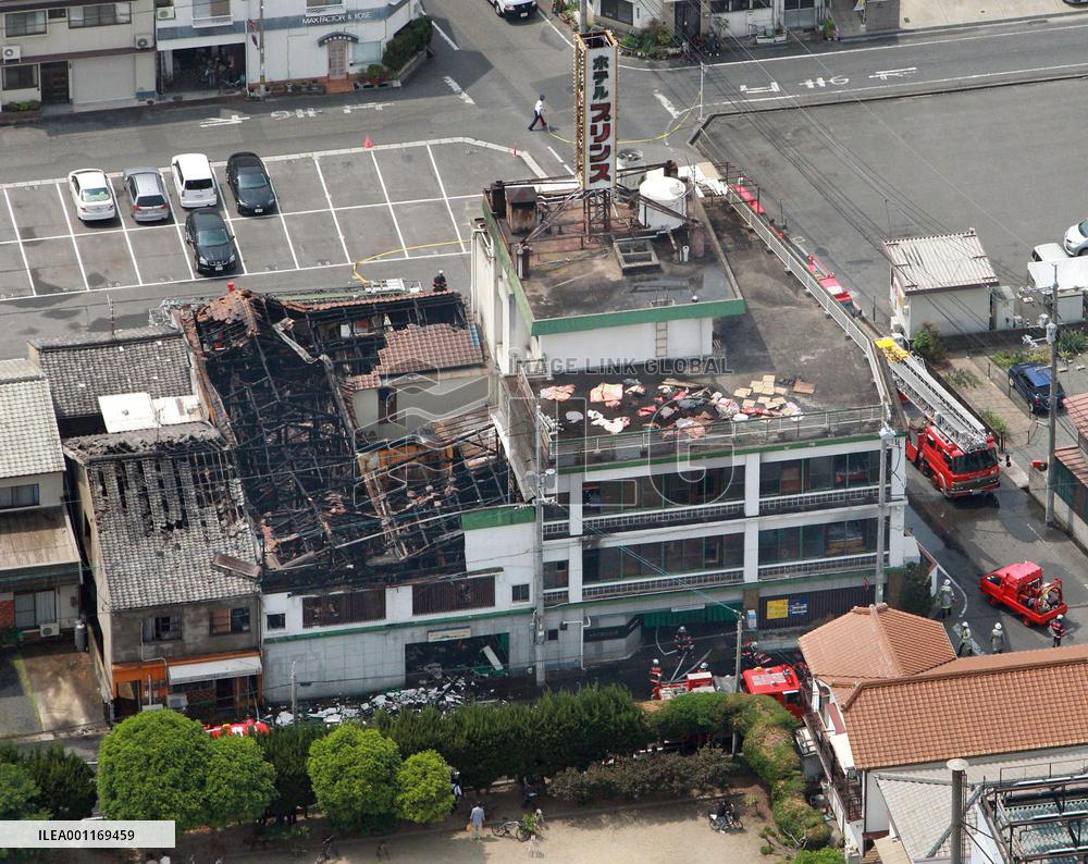 6 dead, 4 injured in Hiroshima hotel fire