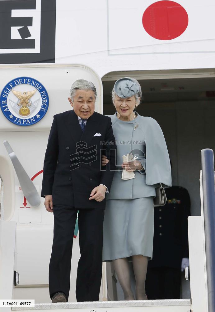 Emperor, empress arrive in Britain