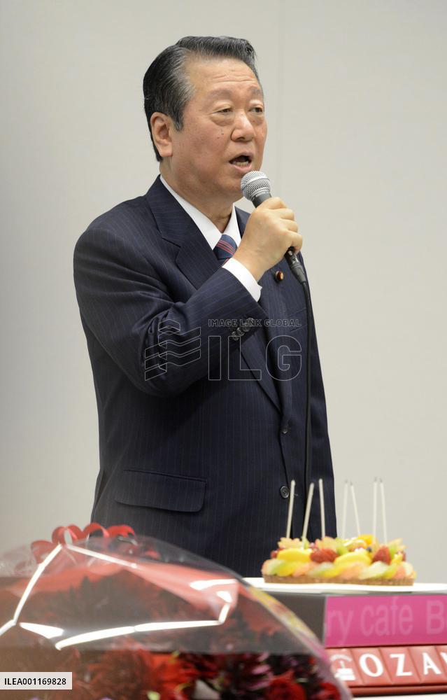 Ex-DPJ leader Ozawa remains opposed to sales tax hike