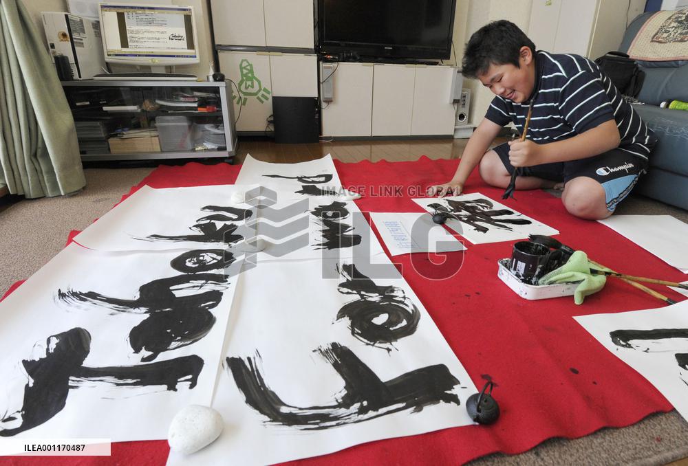 Morioka student's work on display at U.N. conference site