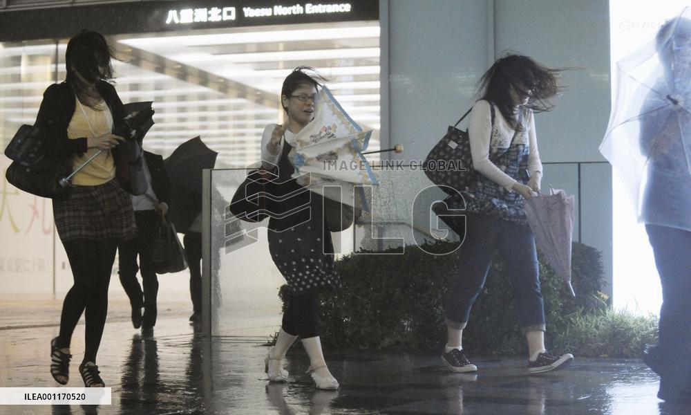 Typhoon hits Japan