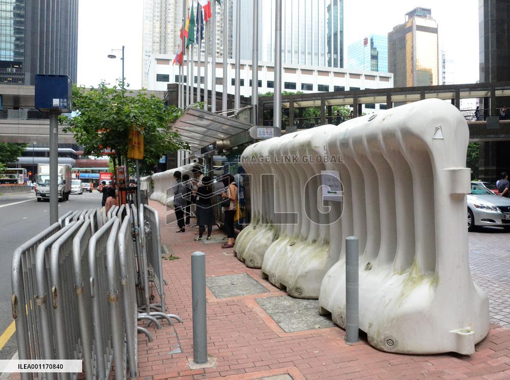 Tight security in Hong Kong