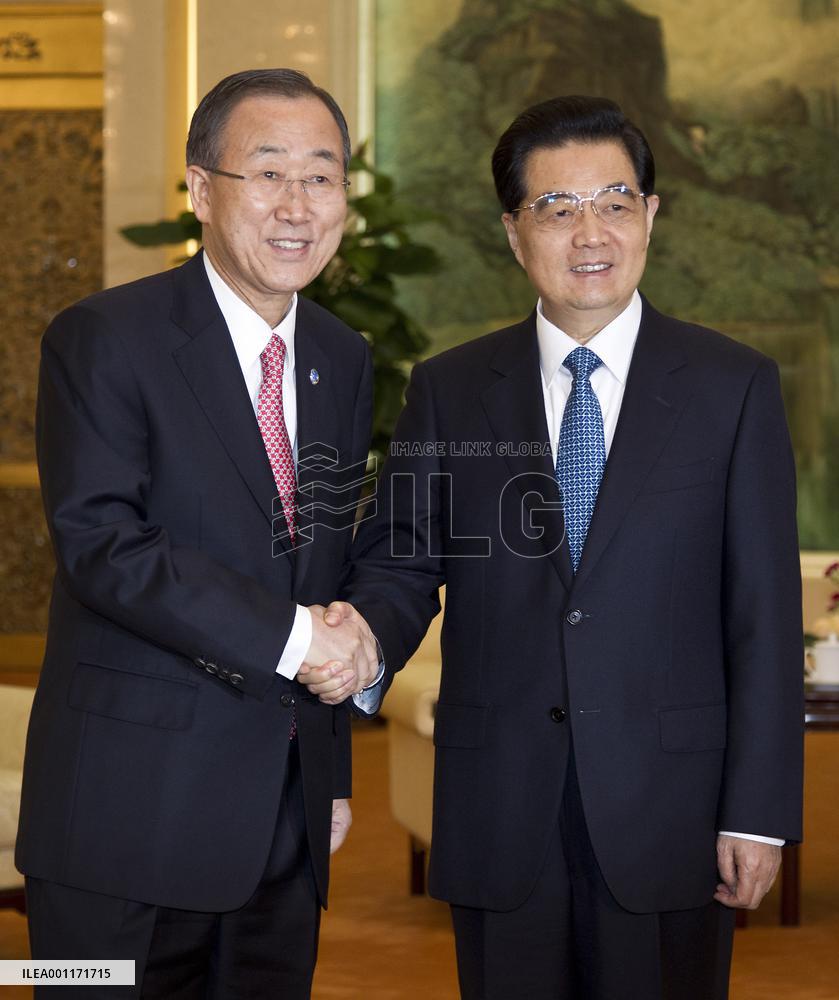 U.N. chief in China