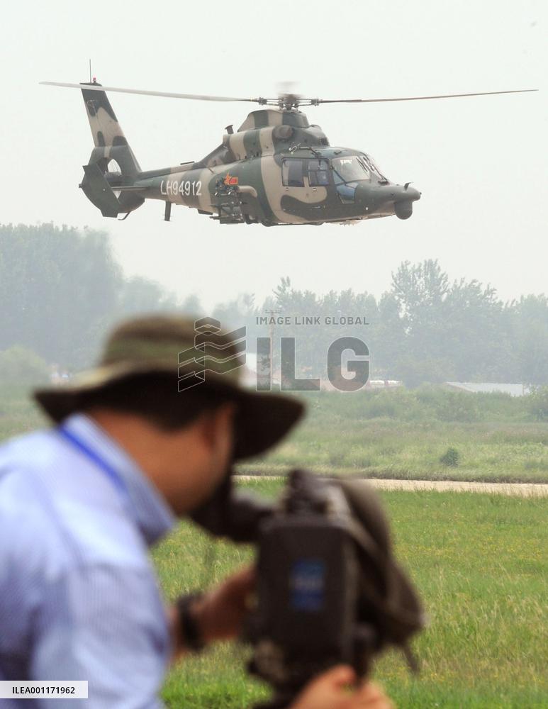China helicopter drill
