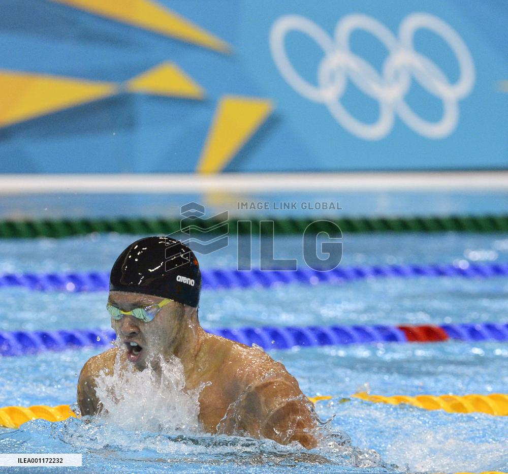 Kitajima advances to Olympic 100-meter breaststroke semis