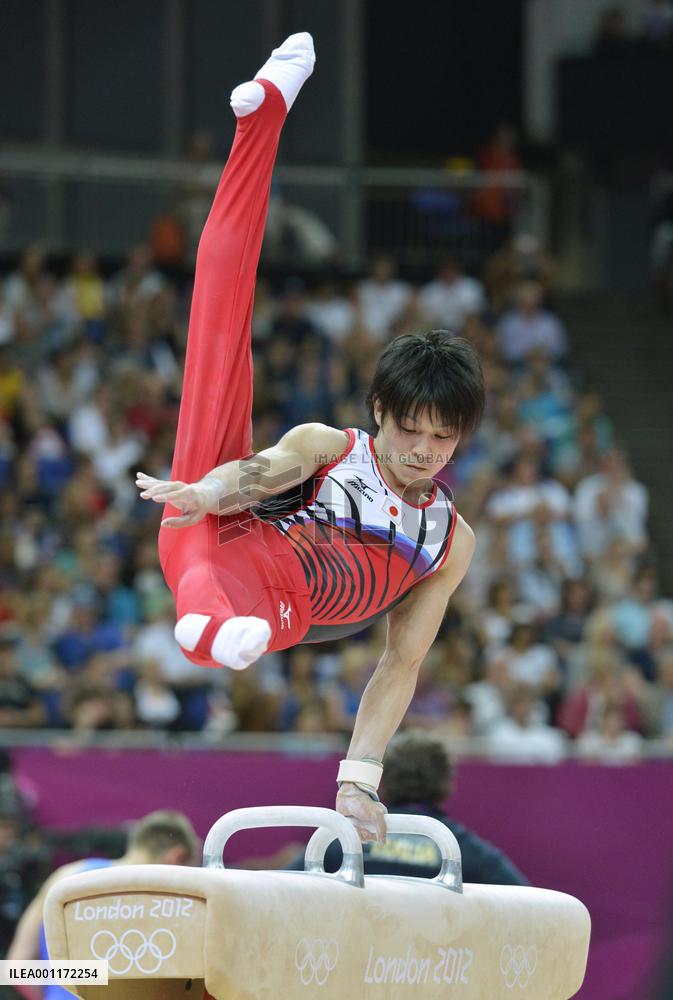 Japan men make gymnastics team final, Uchimura in all-around