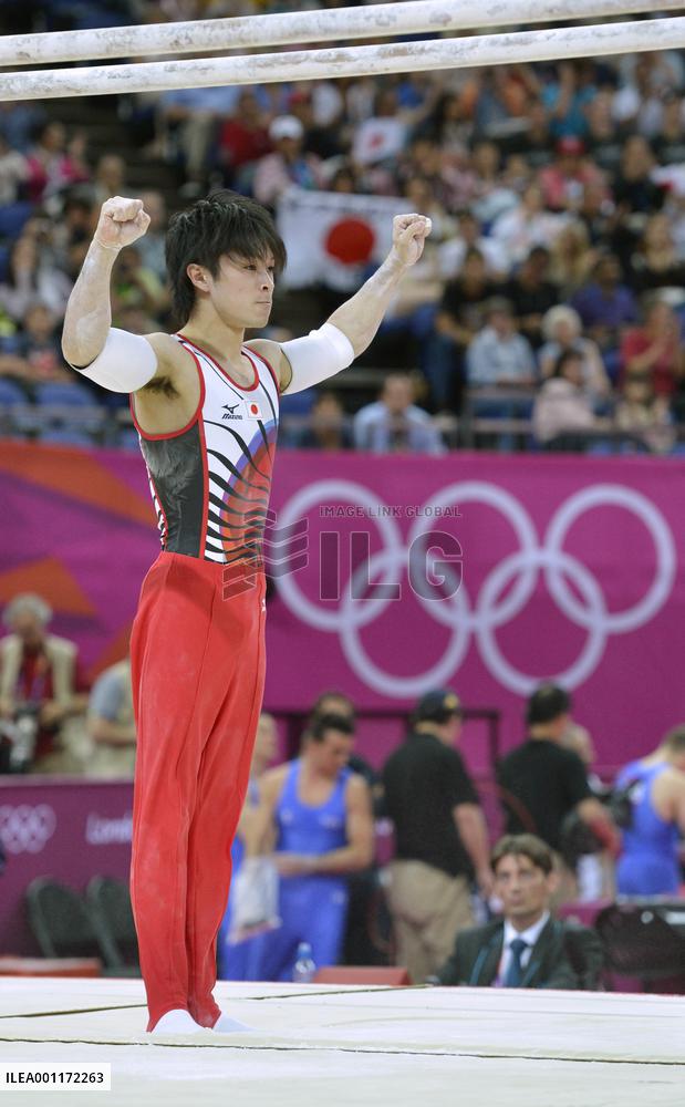 Japan men make gymnastics team final, Uchimura in all-around