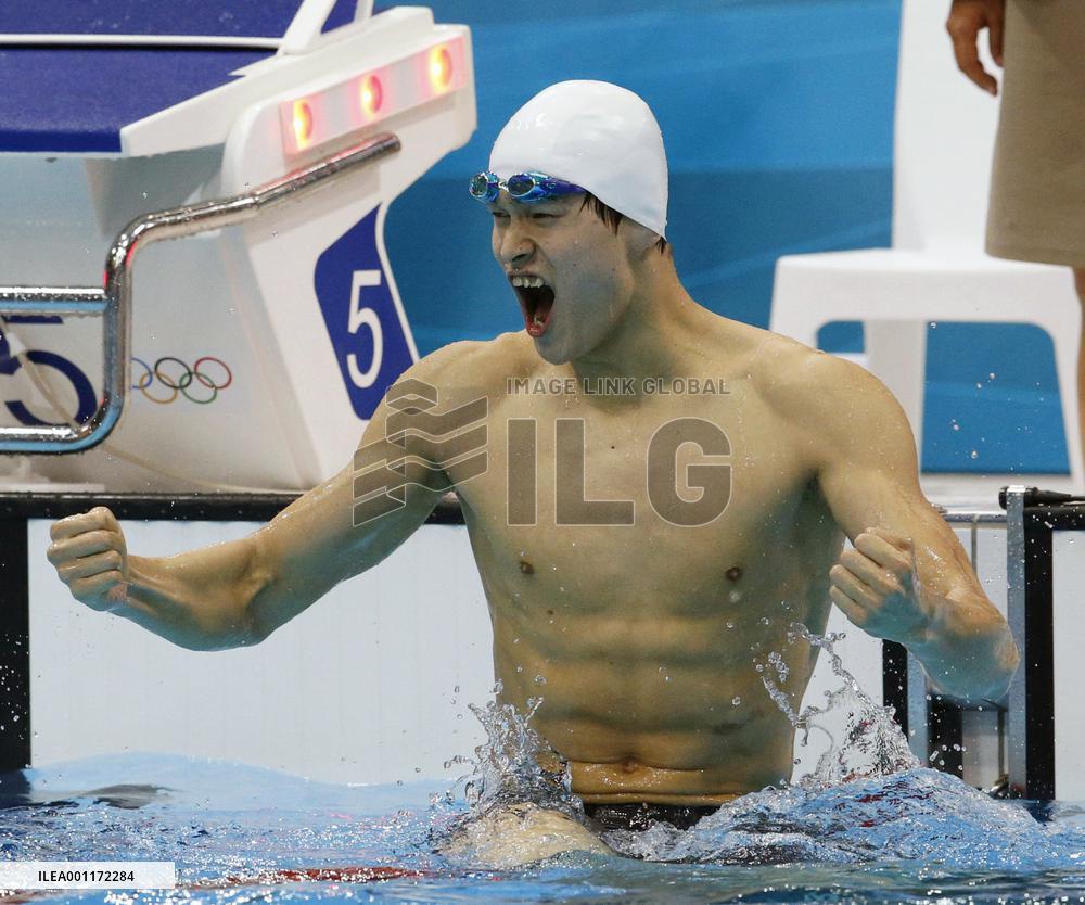 Sun gold at Olympics 400m freestyle