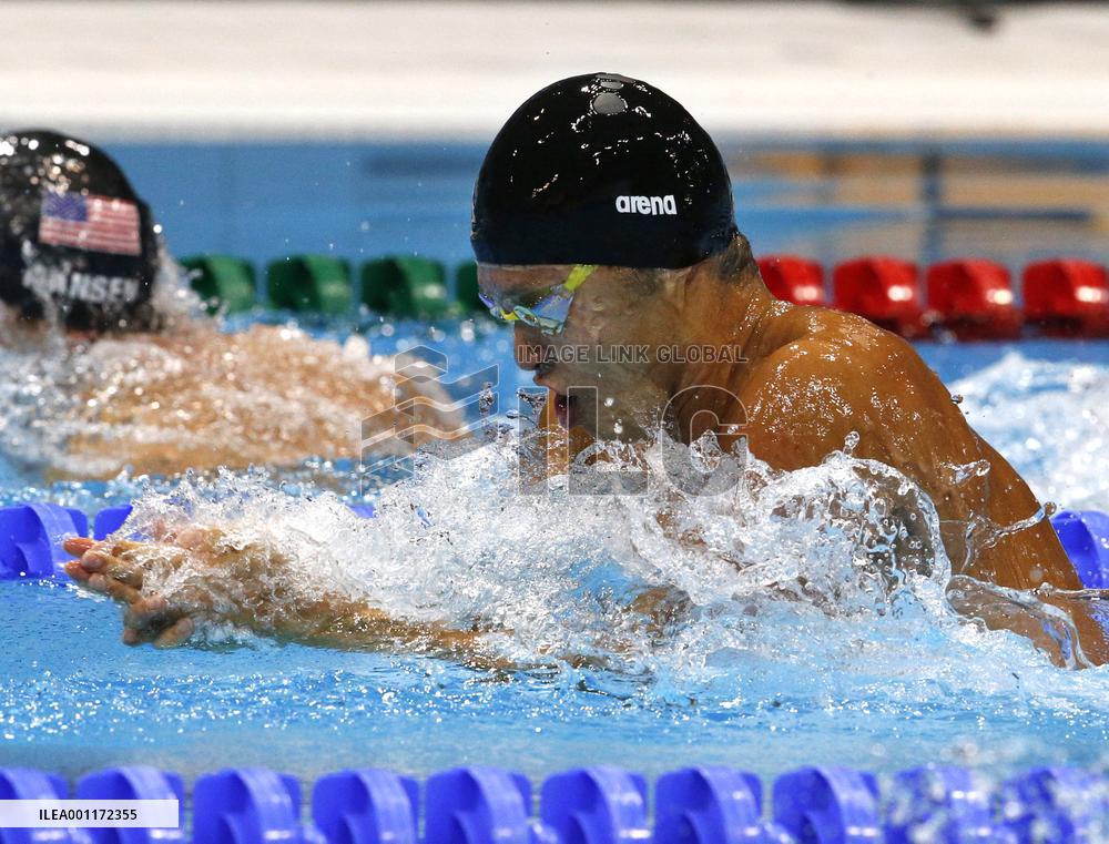Kitajima 5th in Olympic 100m breaststroke final