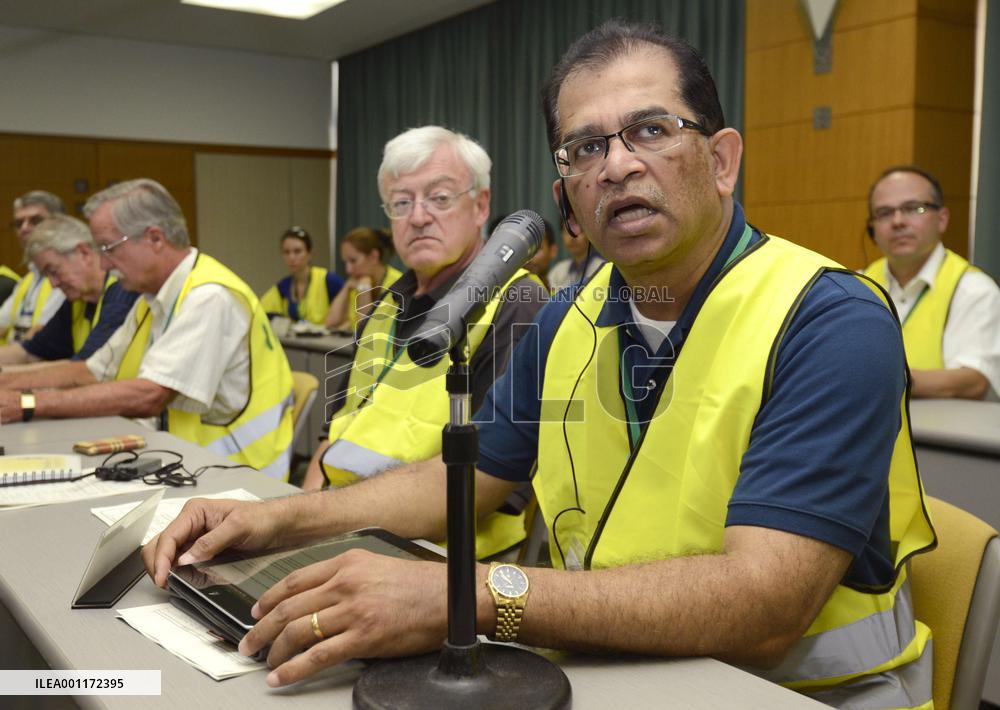 IAEA team inspects Onagawa nuclear plant