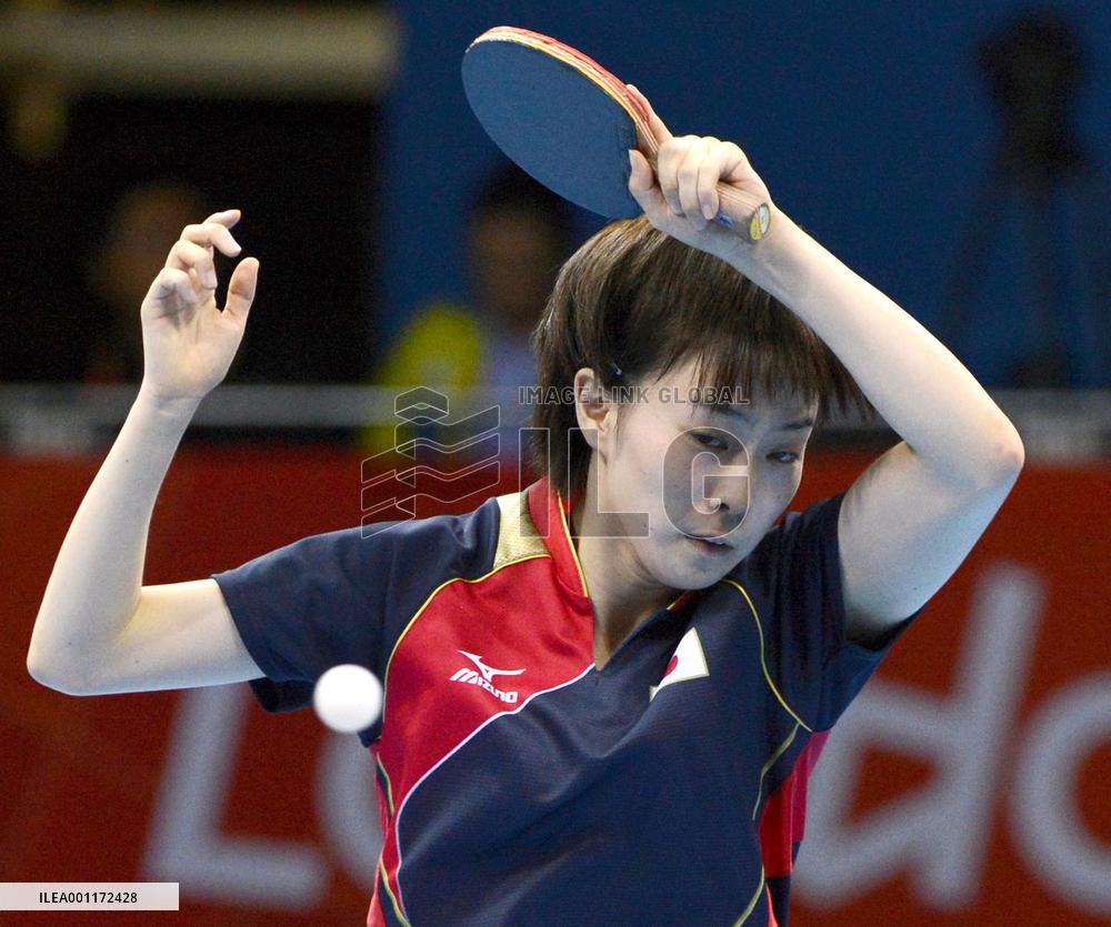 Ishikawa advances to table tennis singles q'finals