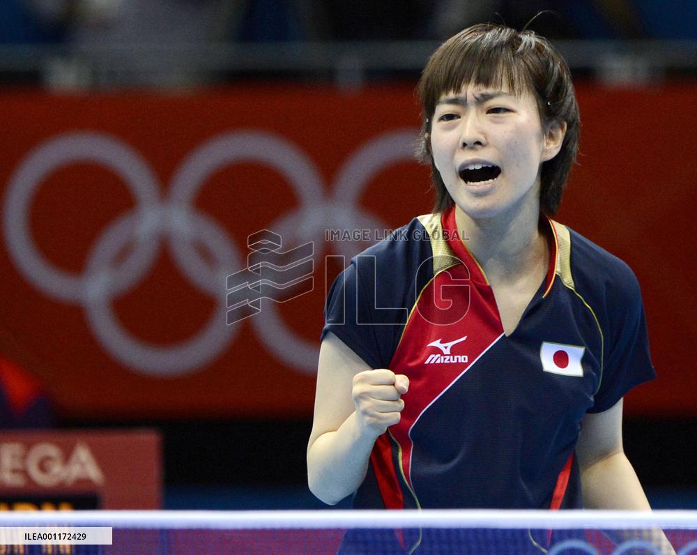 Ishikawa advances to table tennis singles q'finals