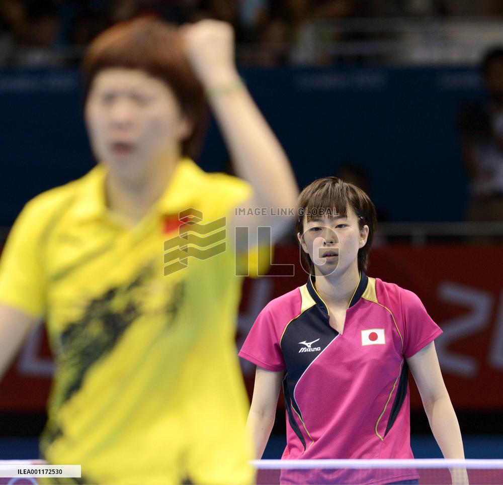 Ishikawa to play for bronze after semifinal defeat in table tennis