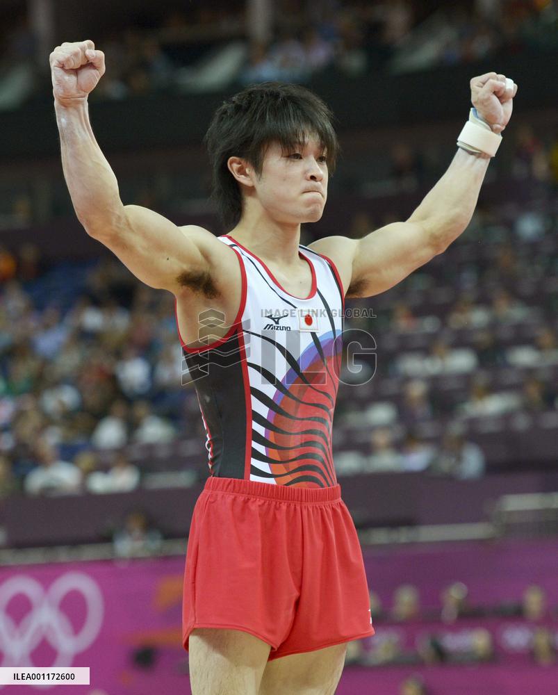 Japan's Uchimura wins gold in men's gymnastics all-around