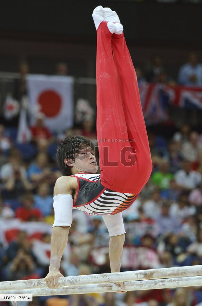 Japan's Uchimura wins gold in men's gymnastics all-around