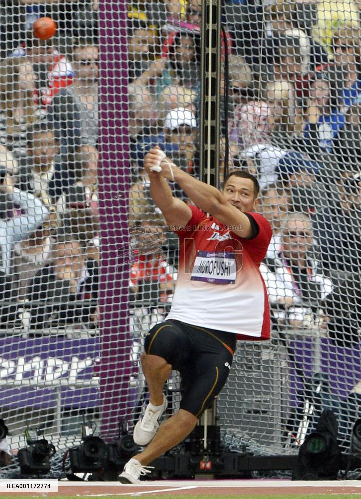 Murofushi qualifies 2nd for Olympic hammer throw final