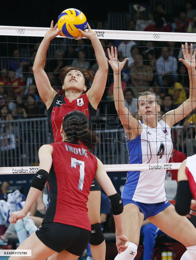 Japan women fall to Russia in volleyball