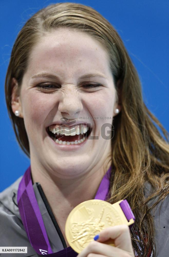 Franklin wins gold in women's 200m backstroke