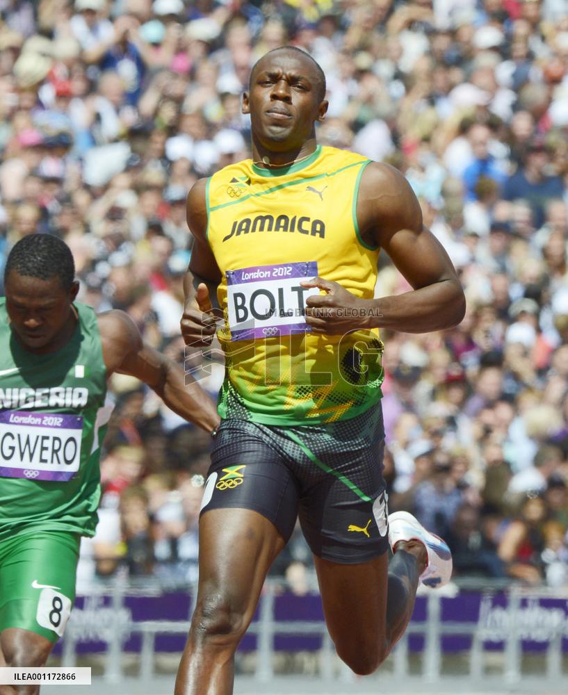 Jamaica's Bolt through to men's 100-meter semis