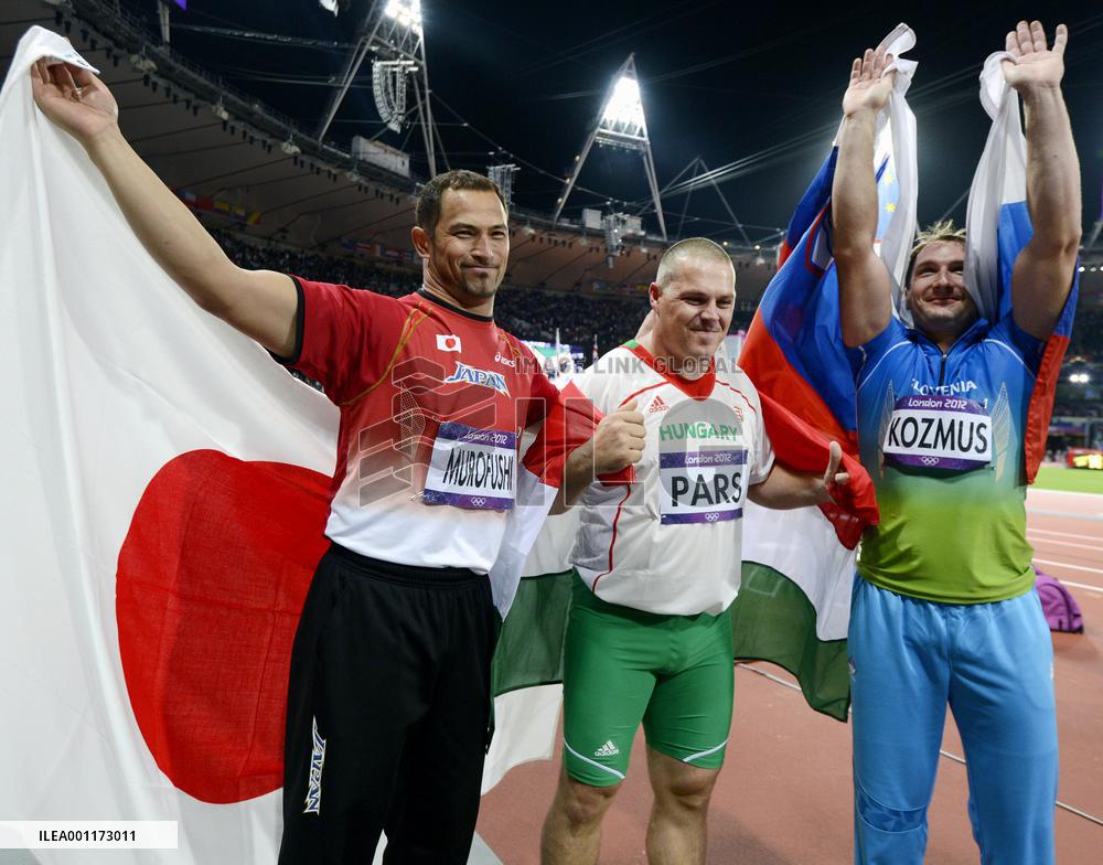 Murofushi wins bronze in Olympic hammer throw