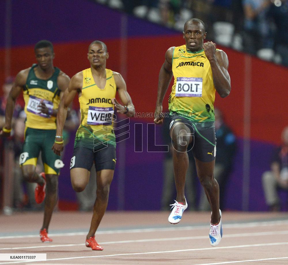 Bolt wins men's 200 meters