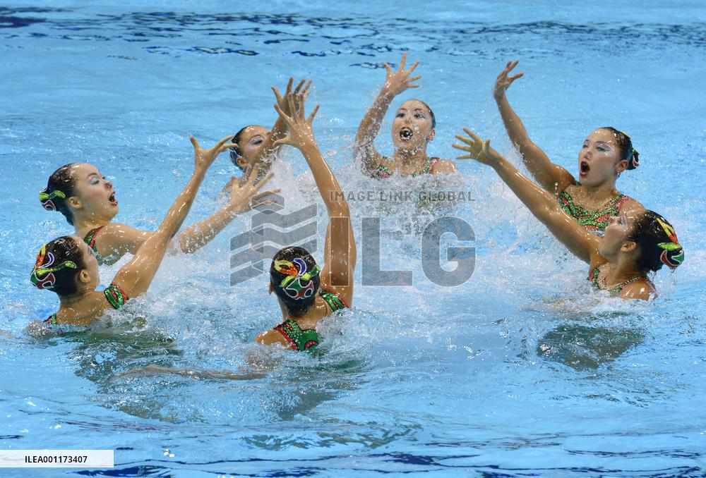 Japan finishes 5th in synchronized swimming, ends medal streak