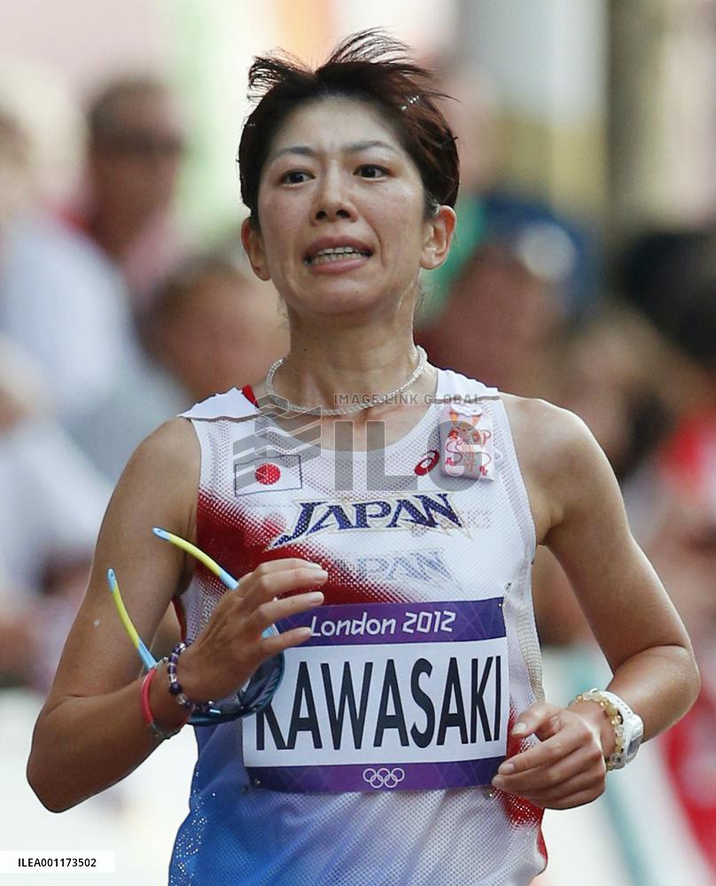 Japan's Kawasaki finishes in women's race walk