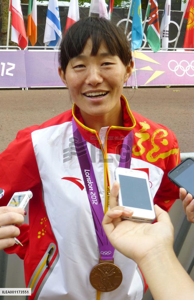 Tibetan Olympian Qieyang wins bronze in women's race walk