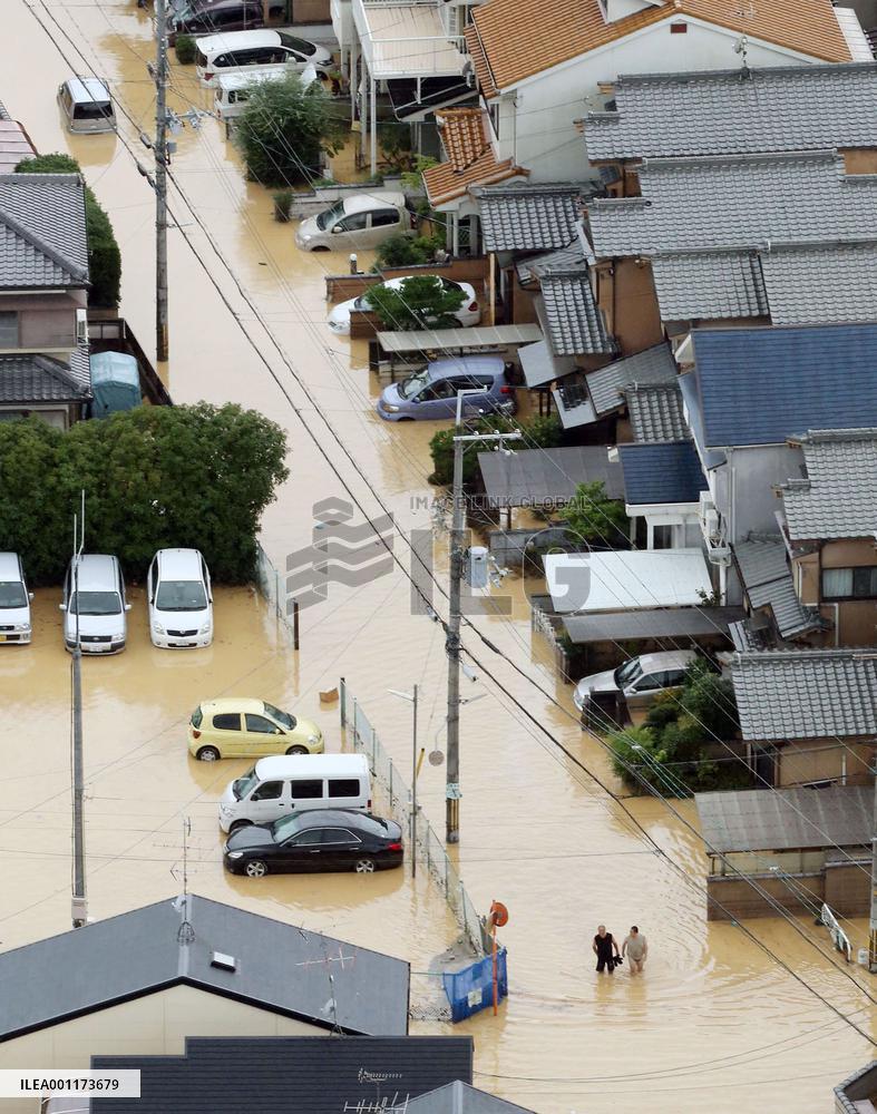 Torrential rains hit Japan