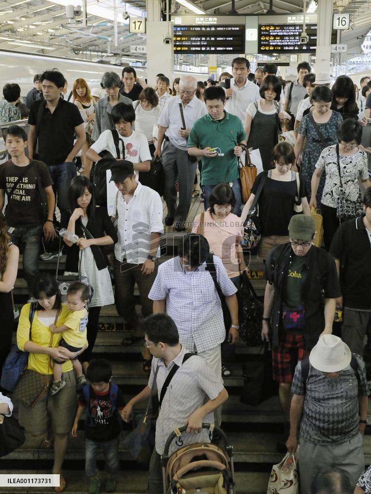 Return rush from Bon holidays