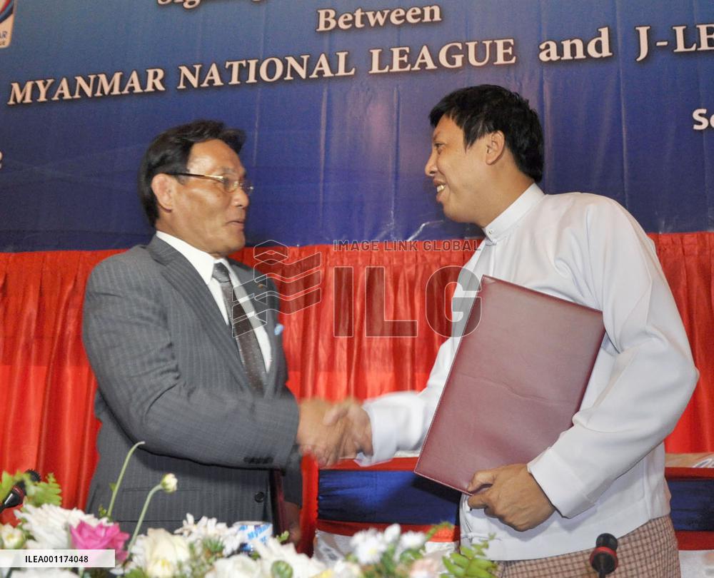 Japan, Myanmar soccer leagues to promote cooperation