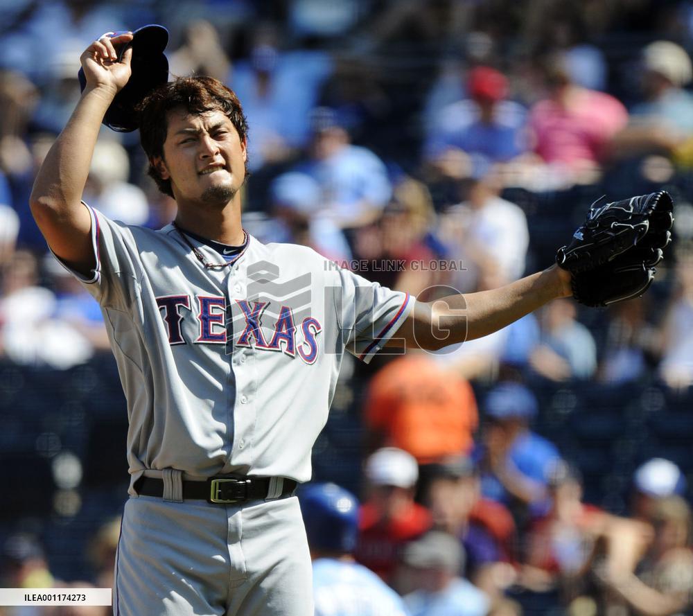 Darvish flirts with no-hitter, gets 14th win