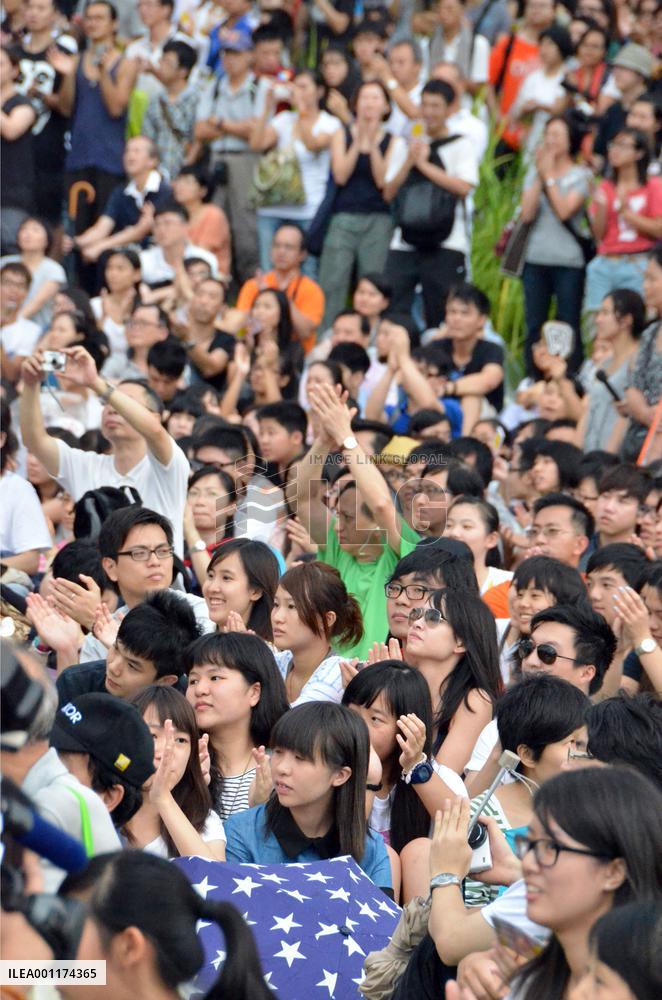 H.K. people protest national education