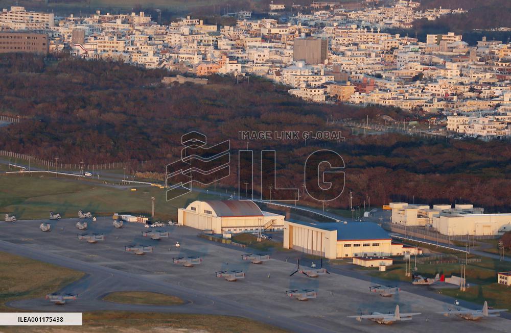 Osprey aircraft in Okinawa