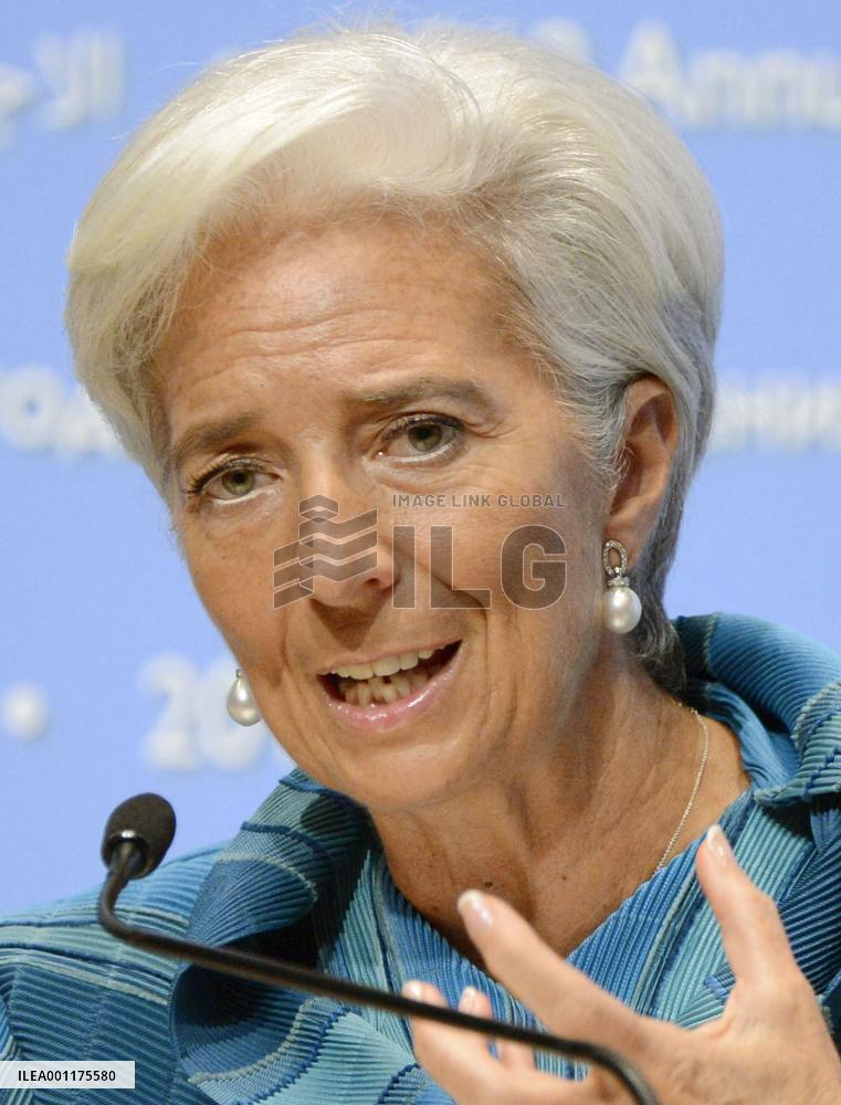 IMF chief Lagarde in Japan